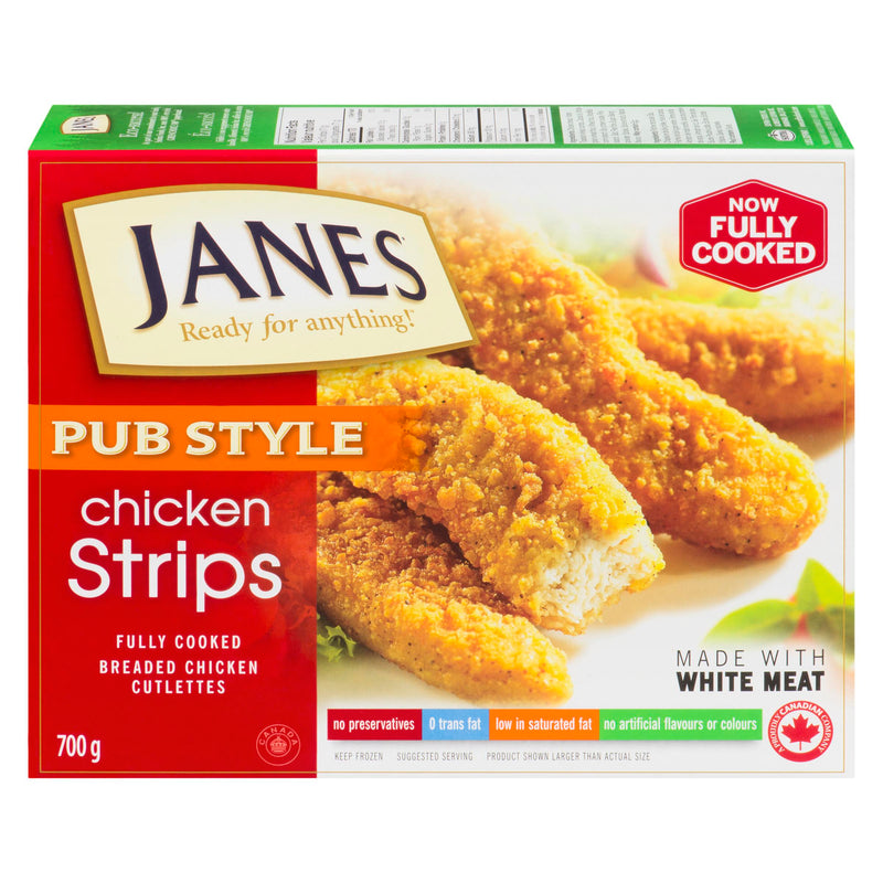 JANES - PUB STYLE CHICKEN BREAST STRIPS 700GR