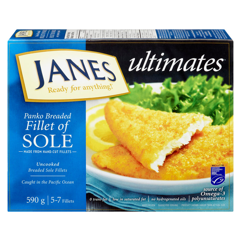 JANES - PANKO BREADED FILLET OF SOLE 590GR