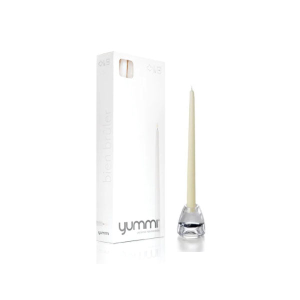 YUMMI - TAPER CANDLES 12IN  IVORY 12EA