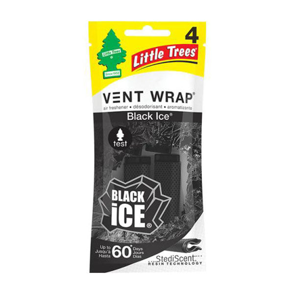 LITTLE TREE - LT BLACK ICE VENT WRAP 4PK EA