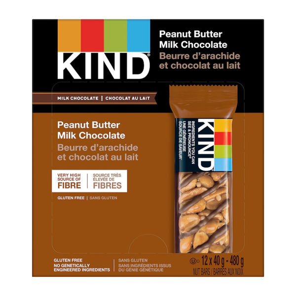 KIND BAR - PEANUT BUTTER & MILK CHOCO 12x40 GR