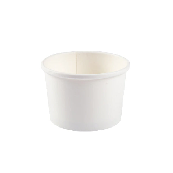MAHER - 8oz WHITE FOOD CONTAINER DOUBLE COATED 20x50 EA
