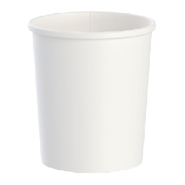 MAHER - 32oz WHITE FOOD CONTAINER DOUBLE COATED 25EA