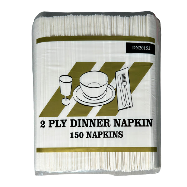 MPI PAPER - DINNER NAPKINS 2 PLY 20x150 EA