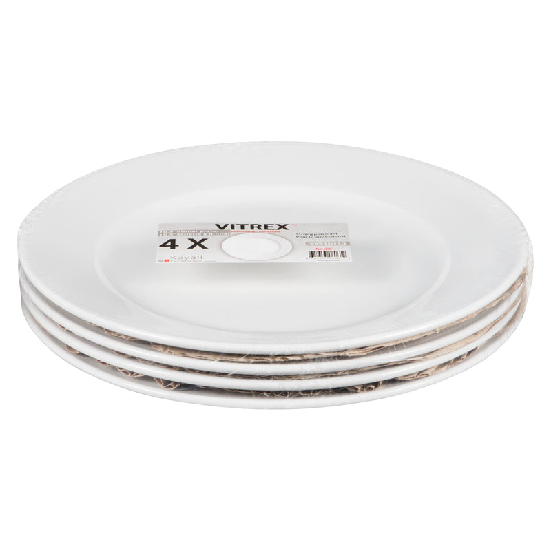 VITREX - 10.5IN WIDE RIM DINNER PLATE 4EA