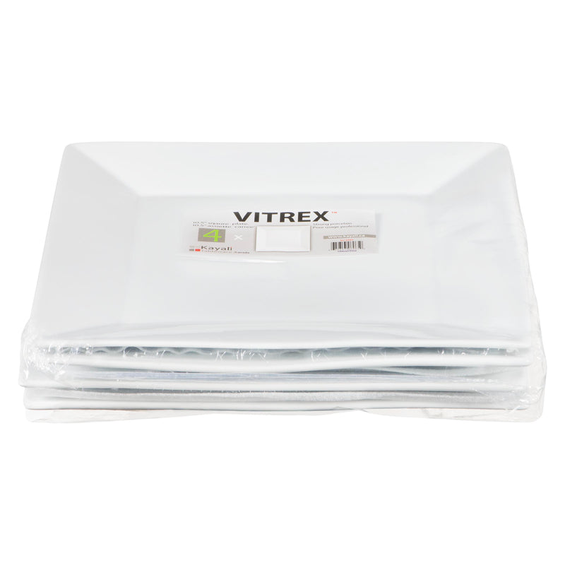 VITREX - 10.5IN SQUARE PLATES 4EA