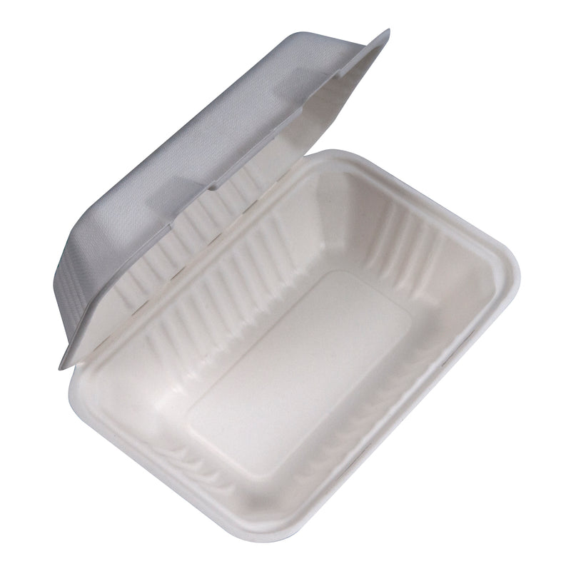 NEW WAVE - NEWWAVE BAGASSE CLAMSHELL 9X6 50EA