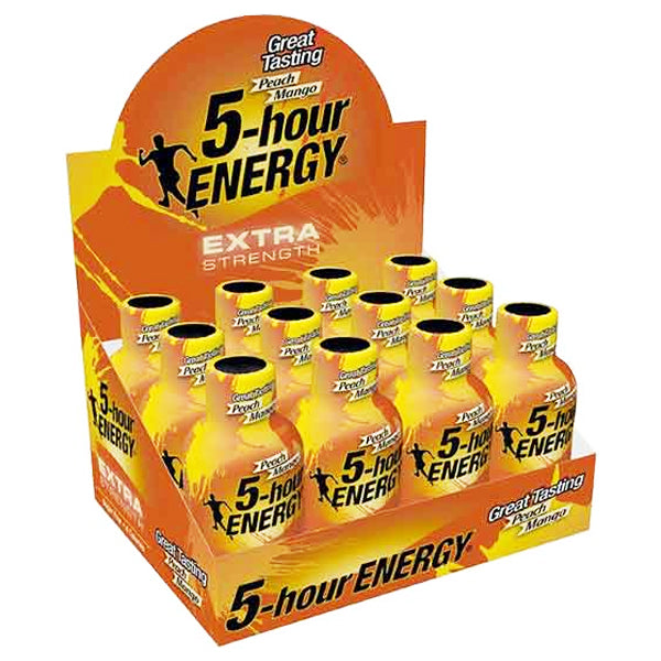 5 HOUR ENERGY - HR EXTRA STRENGTH  PEACH MANGO 12x60 ML