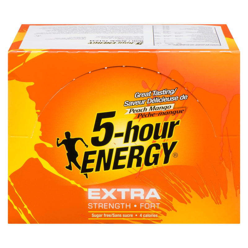 5 HOUR ENERGY - HR EXTRA STRENGTH  PEACH MANGO 12x60 ML