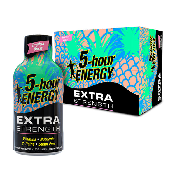 5 HOUR ENERGY - HR EXTRA STRENGTH  TROPICAL BURST 12x60ML