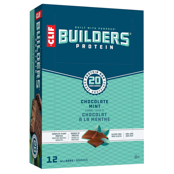 CLIF BAR - BUILDERS PROTEIN CHOCOLATE MINT 12x68 GR