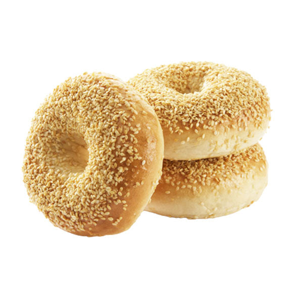 FIERA FOODS - SESAME SEED BAGEL THAW AND SERVE 4EA
