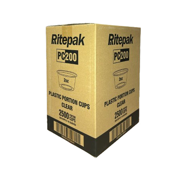 RITEPAK - 2oz CLEAR PLASTIC PORTION CUPS 250EA