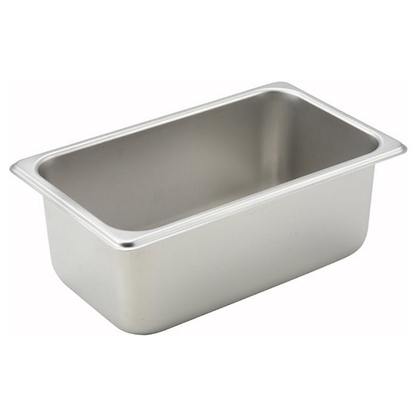 WINCO - STEAM TABLE PAN 1/4 SIZE 4IN DEEP EA