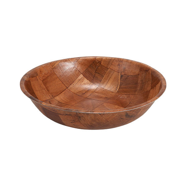 WINCO - 14in WOVEN WOOD SALAD BOWL 1EA