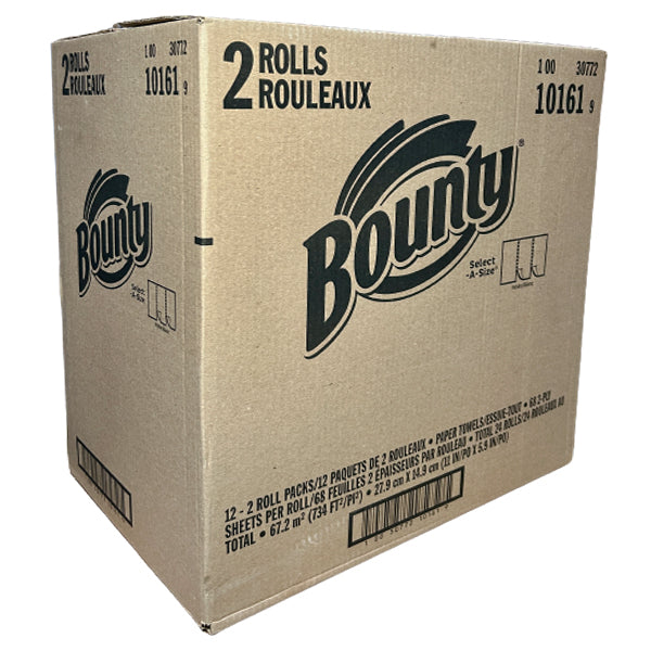 BOUNTY - SELECT-A-SIZE 68 2PLY SHEETS 2=3 ROLLS 12x2 ROLL
