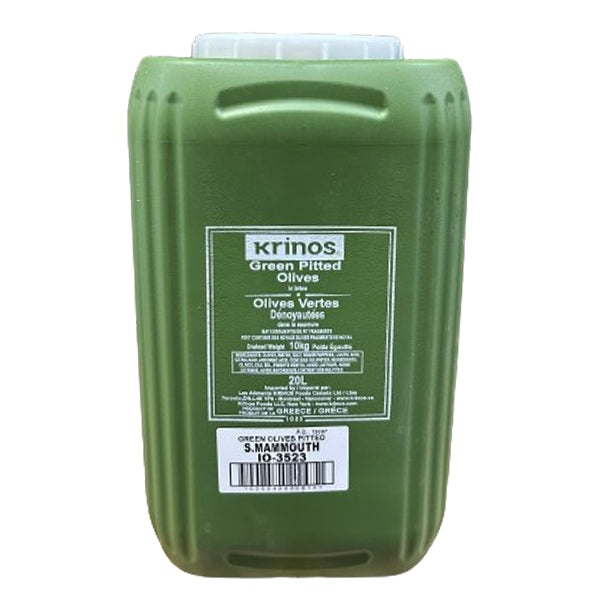 KRINOS - GREEN OLIVES PITTED MAMMOTH 10KG