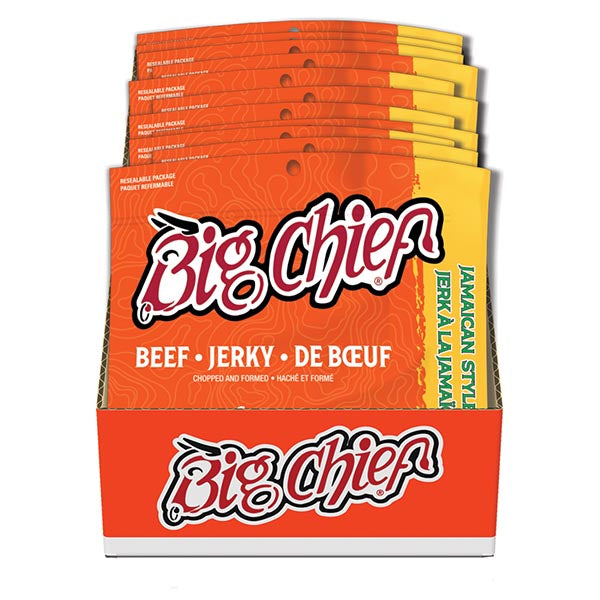 BIG CHIEF - JAMAICAN STYLE JER BEEF JERKY 12x80 GR