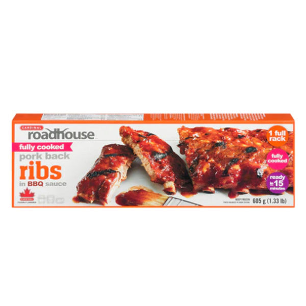 CARDINAL - ROADHOUSE BBQ PORK BACK  RIBS 8x605GR