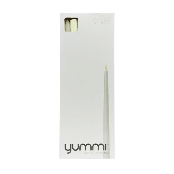 YUMMI - TAPER CANDLES 12IN  IVORY 6x12 EA