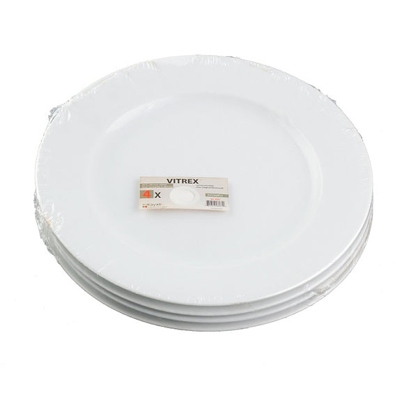 VITREX - 10.5IN WIDE RIM DINNER PLATE 8EA