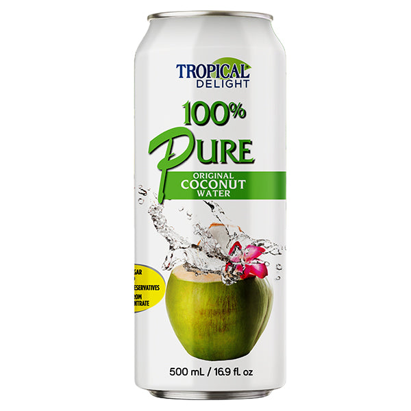 TROPICAL DELIGHT - 100% COCONUT WATER CANS 24x500 ML