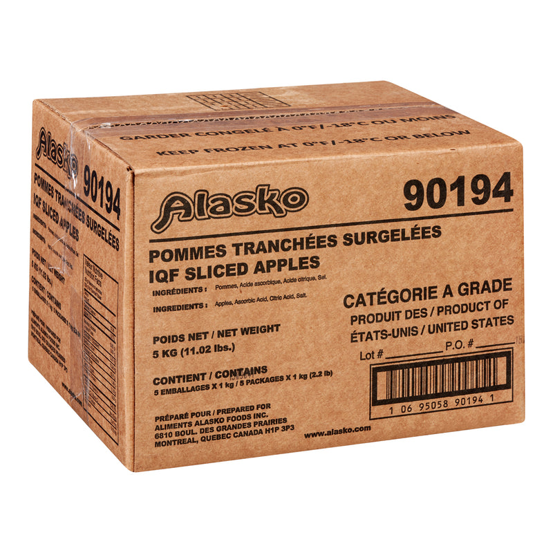 ALASKO - SLICED APPLES 5x1KG