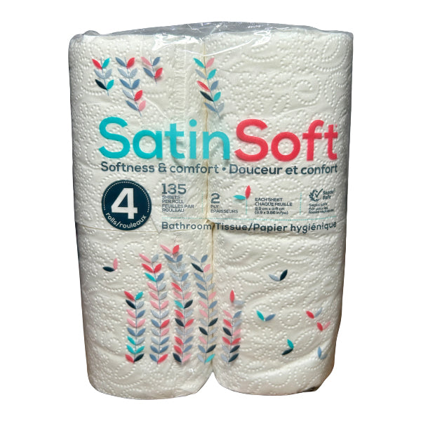 SATIN SOFT - BATHROOM TISSUE 24x4 EA