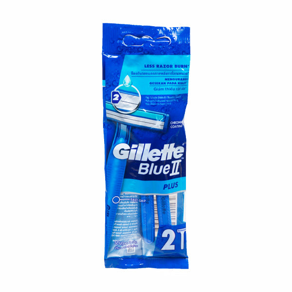 GILLETTE - DISPOSABLE RAZOR BLUE  TWIN BLADE ULTRA GRIP 2EA